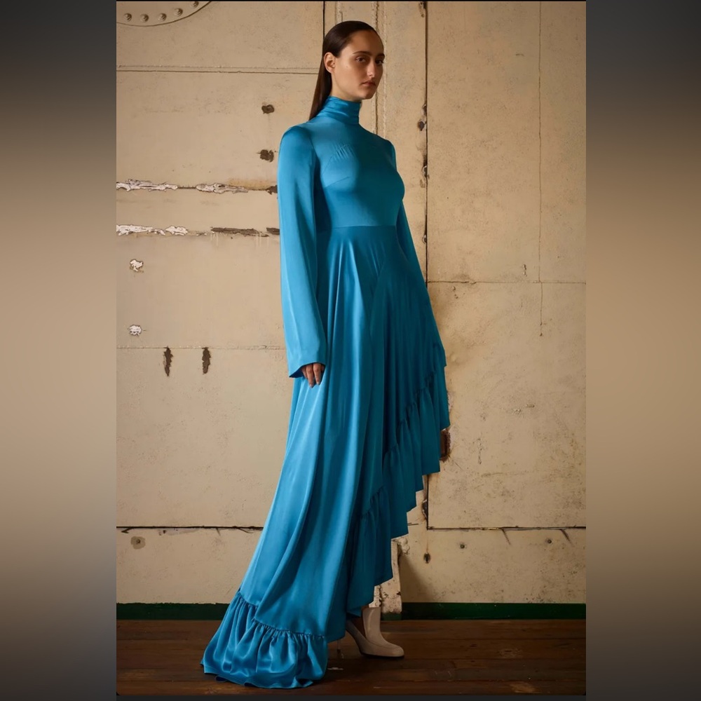 Elegant Blue Women's Dress